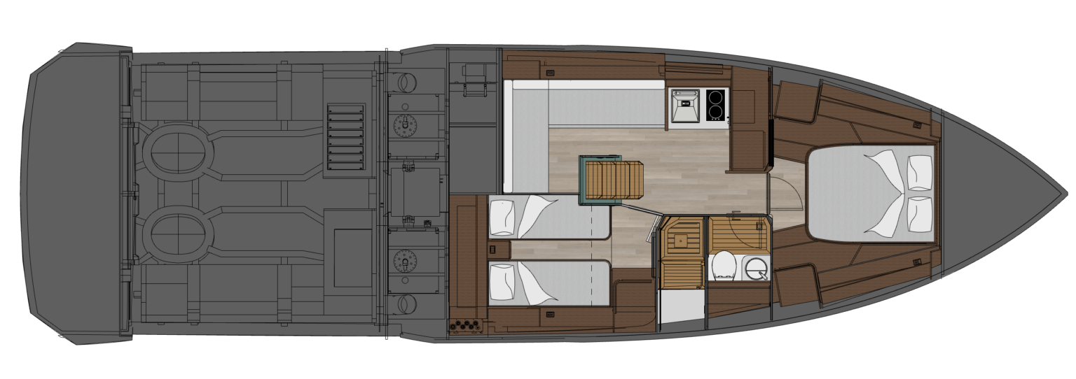 Planta do barco OKEAN 57