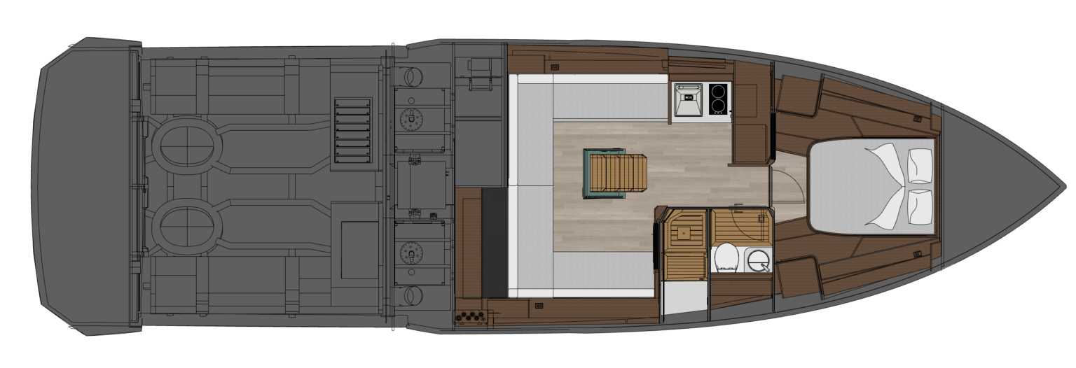 Planta do barco OKEAN 57