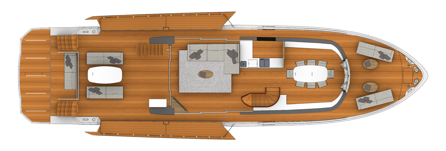 Planta do barco OKEAN 80